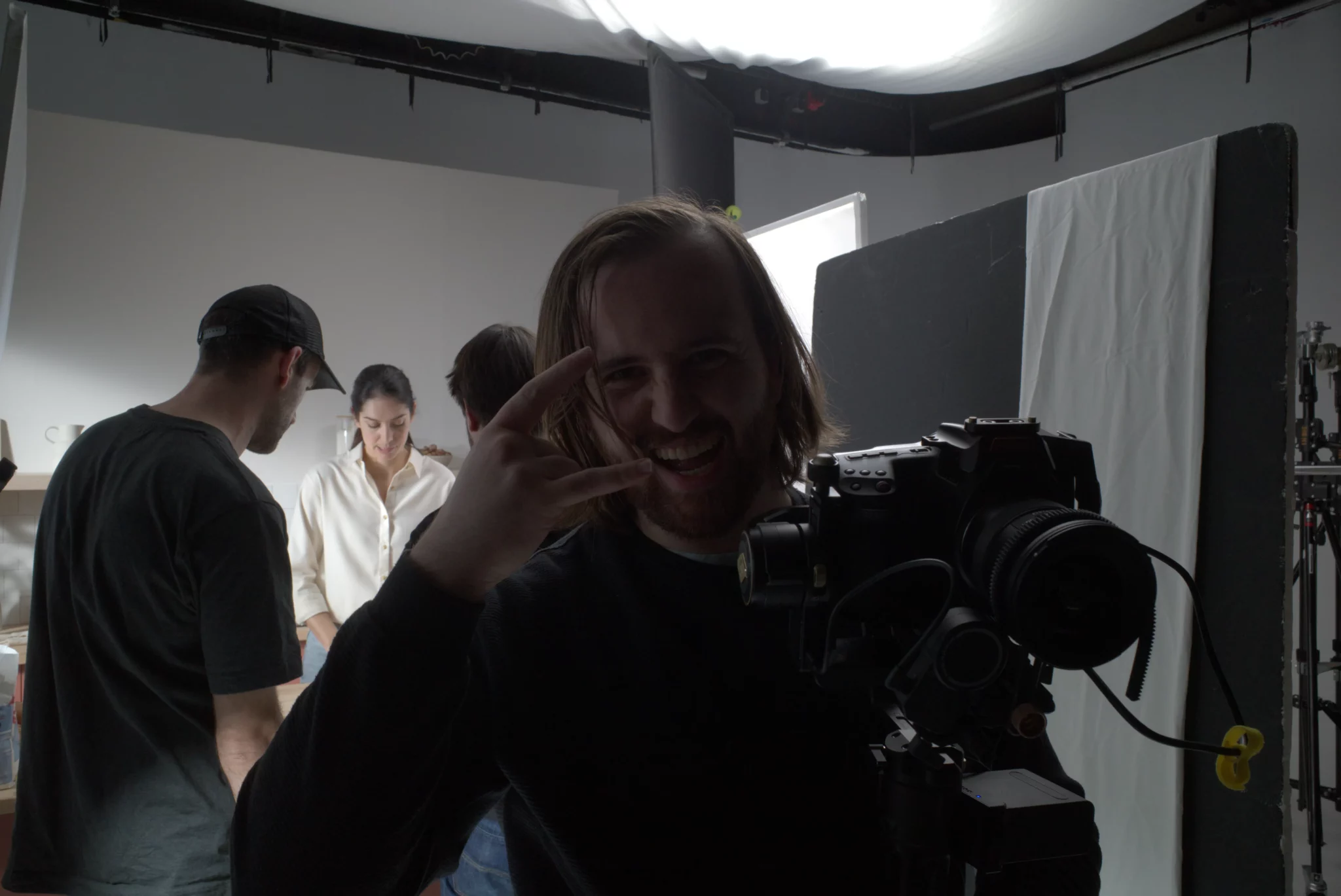 Bonne ambiance sur le tournage de Bake Partner